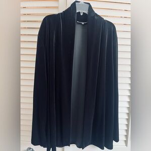 Jones New York Collection Black Velvet Open-Front Soft Blazer New With Tags!